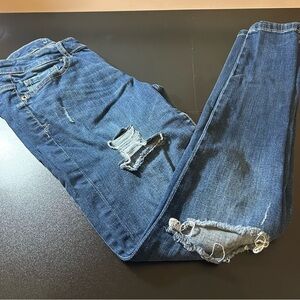 Aeropostale Women’s Lola Jegging Denim Jeans Blue Distressed Size 6